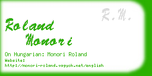 roland monori business card